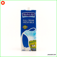 Richlife Full Cream Fresh Milk 1Ltr (Lid)